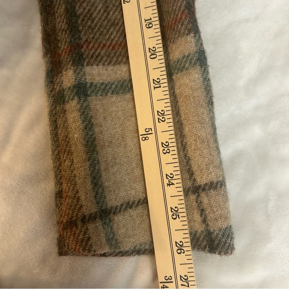 Vintage 80s Lands End Charter Collection Wool Plaid Sport Coat 43L Preppy - Picture 10 of 13
